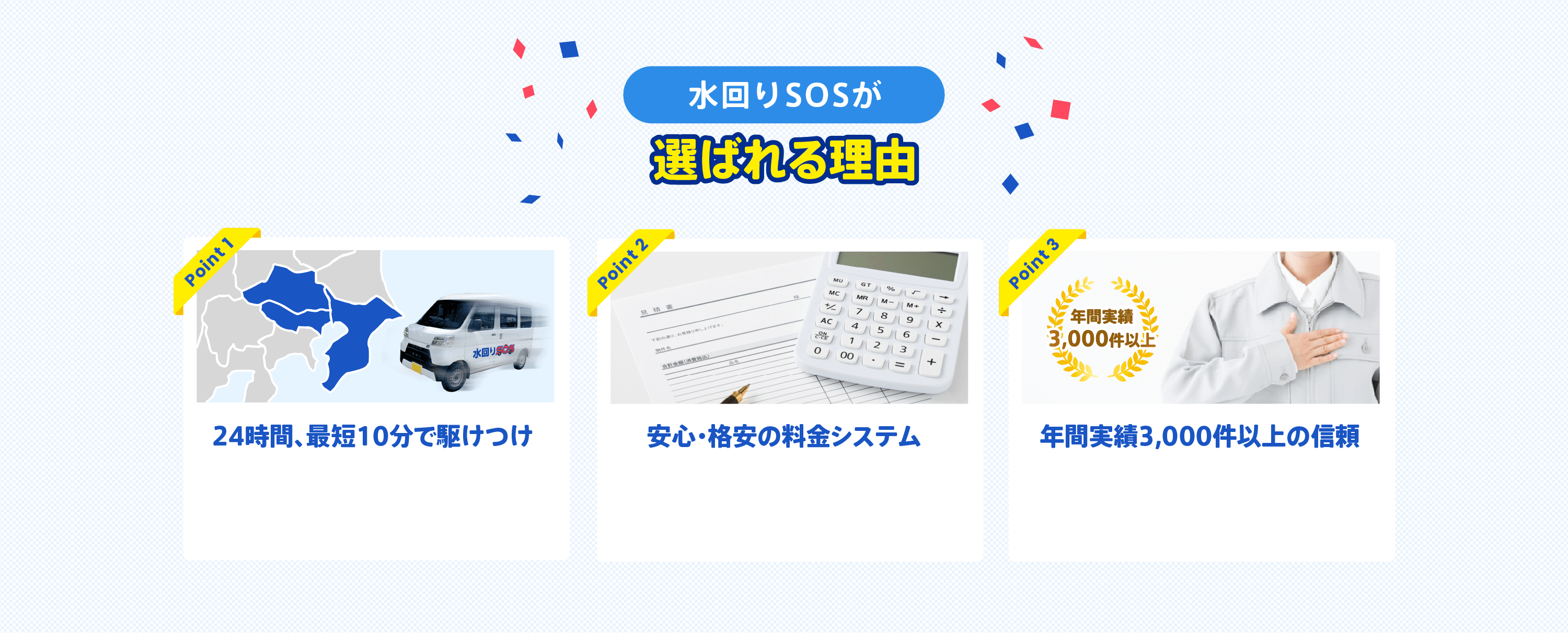 選ばれる理由3つの理由